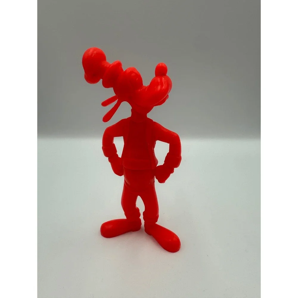 Vintage 1971 Marx Disney Goofy Plastic Figure Red 6 Inch Walt‎ Disney Prod USA